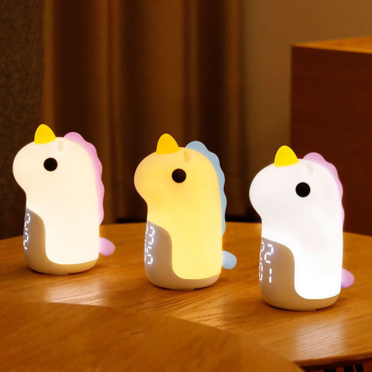Unilora DreamLight Wecker | Einhorn Design | Timer & LED Nachtlicht | Kinderzimmer-Deko
