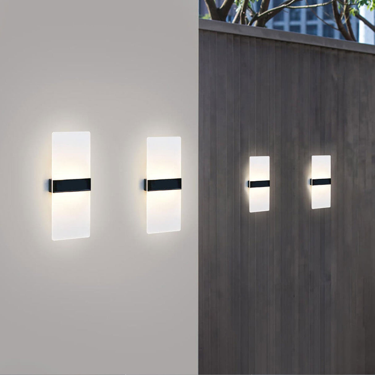 LumaZen Solar LED-Wandlampe | Wetterfest | Solarbetriebene Außenbeleuchtung | Garten- & Terrassen-Deko