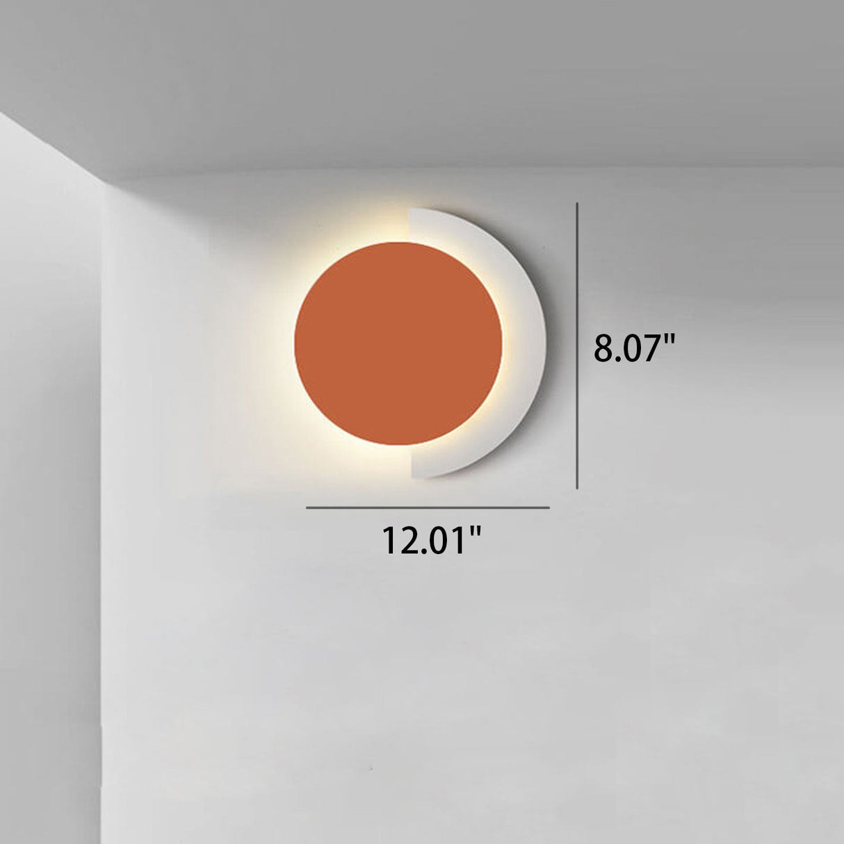 Artivian Glow LED Wandleuchte | Nordisches Design | Eisen & Acryl | Modern & Dimmbare Beleuchtung