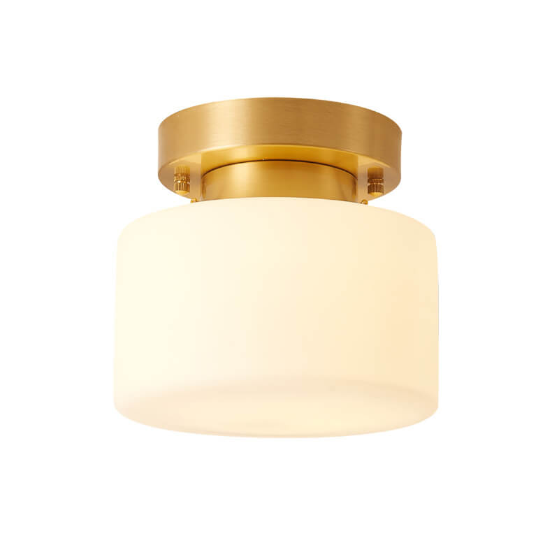 ClariGlow Halbrunde Deckenleuchte | Glas-Halbkugel Design | 1-flammige Semi-Flush Mount Leuchte | Modern & Minimalistisch