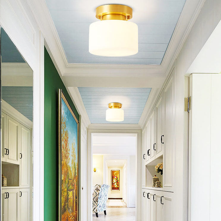 ClariGlow Halbrunde Deckenleuchte | Glas-Halbkugel Design | 1-flammige Semi-Flush Mount Leuchte | Modern & Minimalistisch