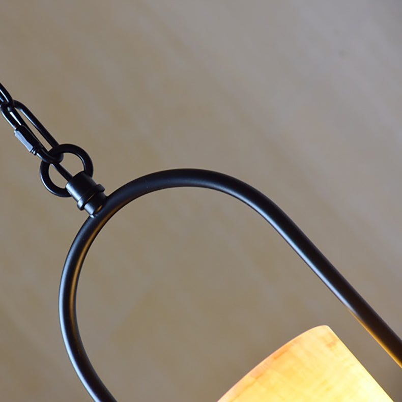 HempCandle Industrielle Pendelleuchte | Vintage Seil-Design | 1-flammige LED-Hängeleuchte | Rustikaler Stil