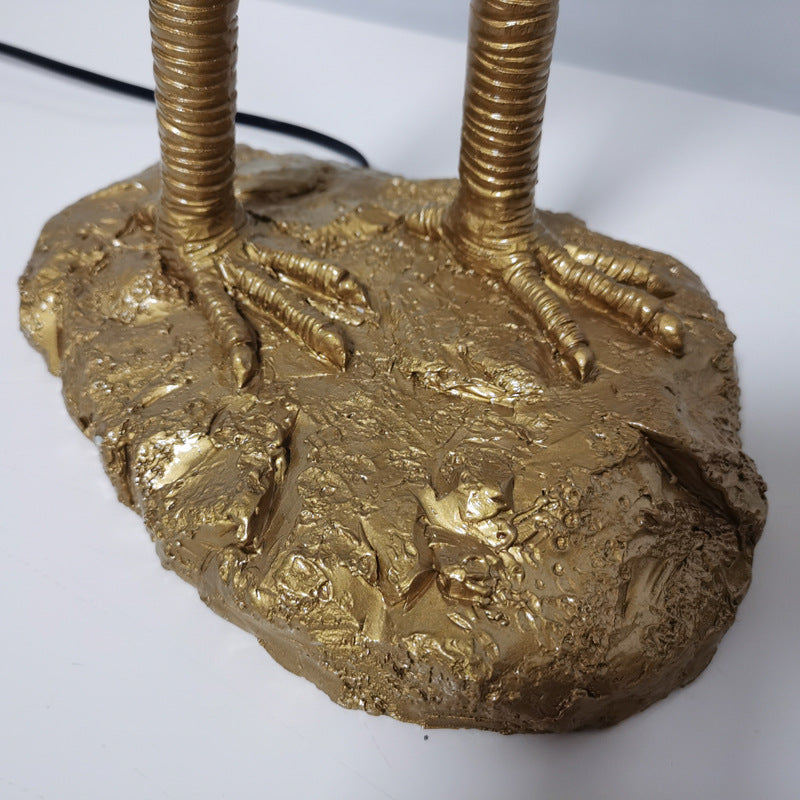 Feathora Nordic Tischlampe | Gänsefedern Design | Flamingo-Kugelstil | Elegante Nachttischbeleuchtung