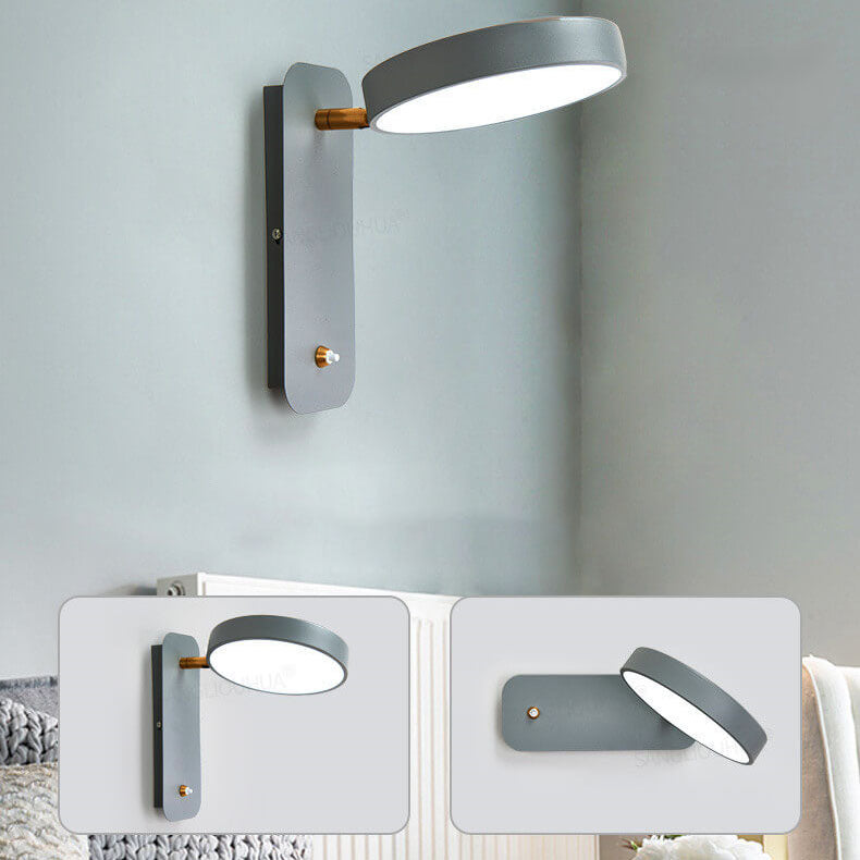 LumaSwitch Nordic LED Wandleuchte | Drehbar | 3 Lichtfarben | Leselampe | Minimalistisches Design