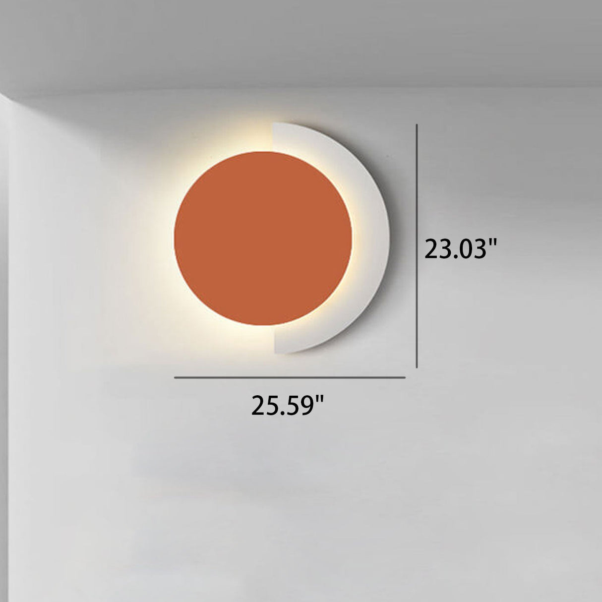 Artivian Glow LED Wandleuchte | Nordisches Design | Eisen & Acryl | Modern & Dimmbare Beleuchtung