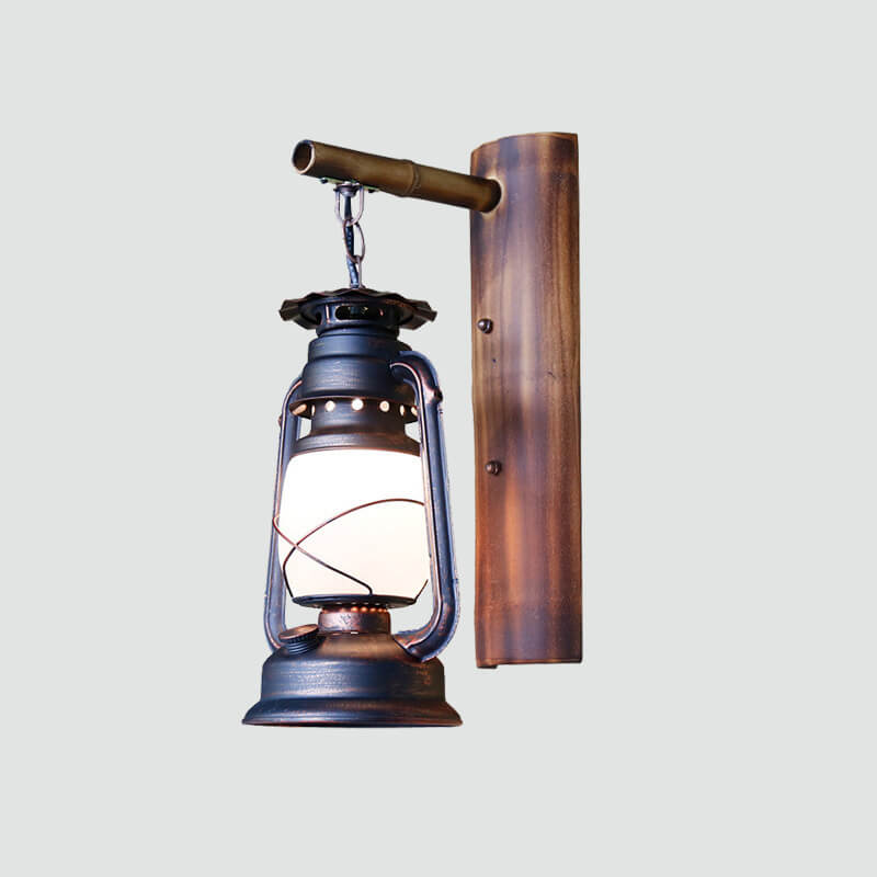 EquiLume Vintage Wandlaterne aus Eisen | 1 Licht | Rustikale Beleuchtung für Zuhause