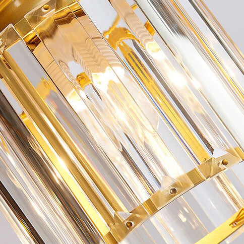 CrystalCove Moderne Treppenleuchte | Prismen-Kristall Kronleuchter | 6- und 9-flammig | Luxus-Design | Schwarz oder Gold