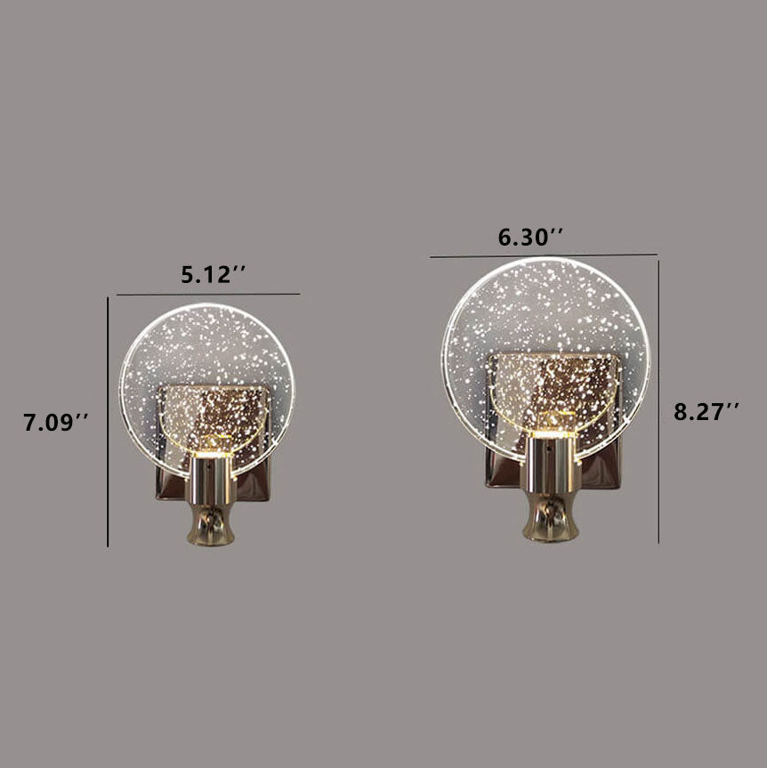 BubbleLux – Nordic Crystal LED Wandleuchte | Modernes Design | Warmes & Weißes Licht | Blaseneffekt