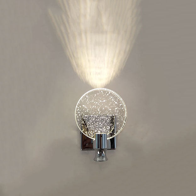 BubbleLux – Nordic Crystal LED Wandleuchte | Modernes Design | Warmes & Weißes Licht | Blaseneffekt