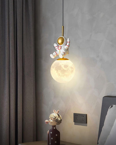 CelestiShade Elegante Pendelleuchte im Mond-Schatten-Design | Stimmungslicht für Zuhause
