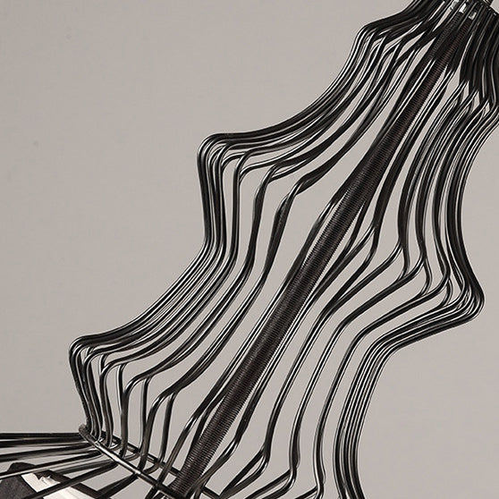 CageCraft Industrial Pendelleuchte | Eisen-Käfig Design | Stoffschirm | Wohnzimmerlicht