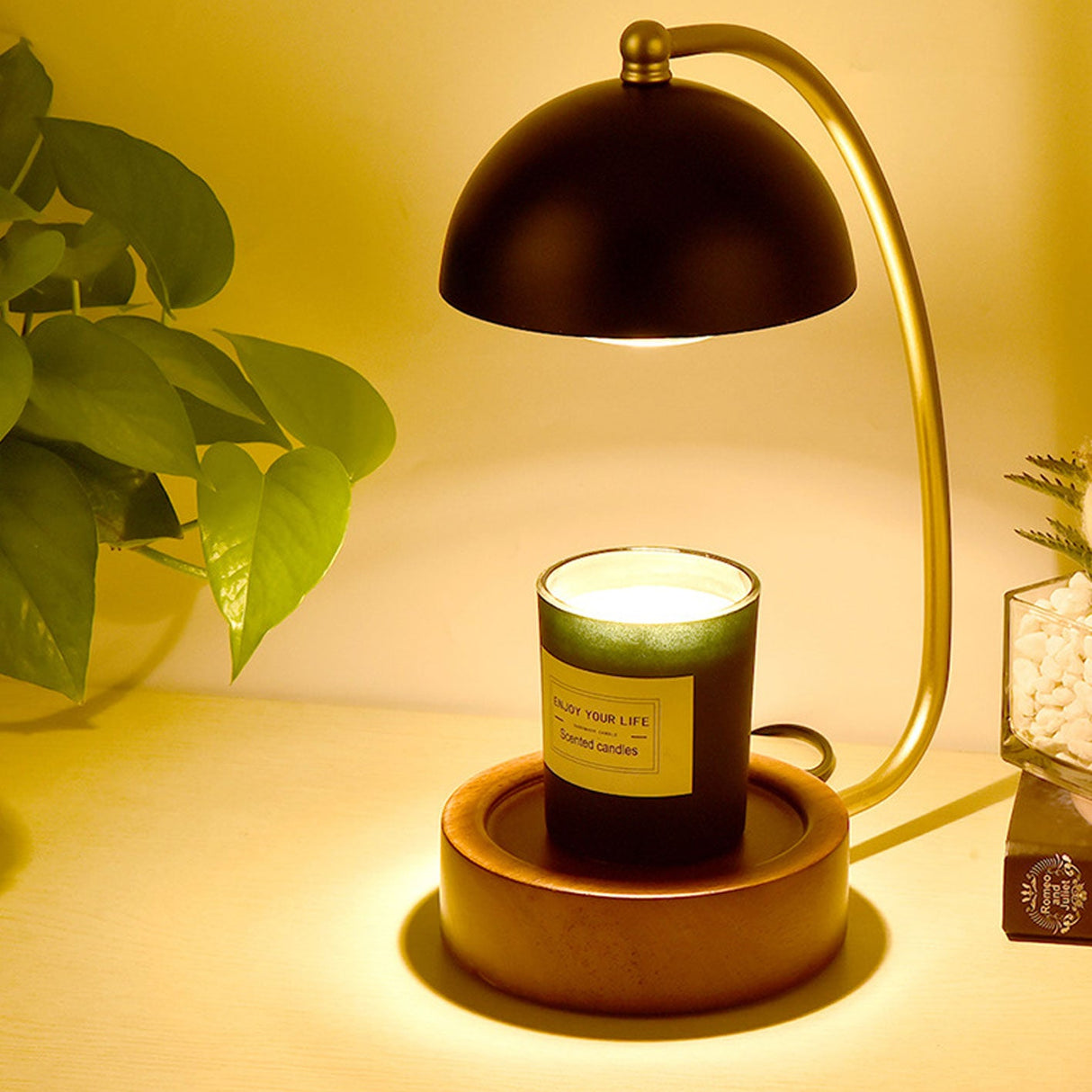 Lumivine Arto LED Tischlampe | Japanisches Design | Dimmbare Wachsoptik | Kreative Beleuchtung