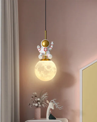 CelestiShade Elegante Pendelleuchte im Mond-Schatten-Design | Stimmungslicht für Zuhause