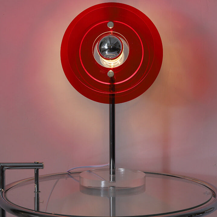 AstroVibe Moderne Acryl Tischlampe | Space-Saucer Design | Einzigartig | Stimmungsvolles Licht | Deko für Zuhause