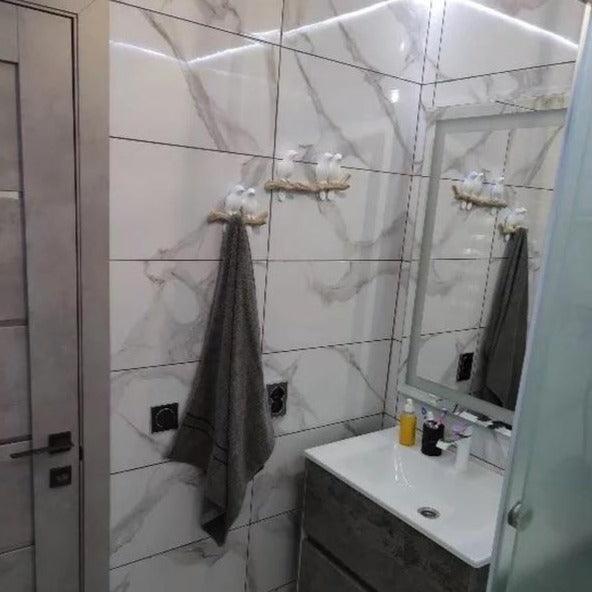 BirdSong – Melodische Vogel Wandhaken | Platzsparend | Dekorative Aufbewahrung | Wanddeko