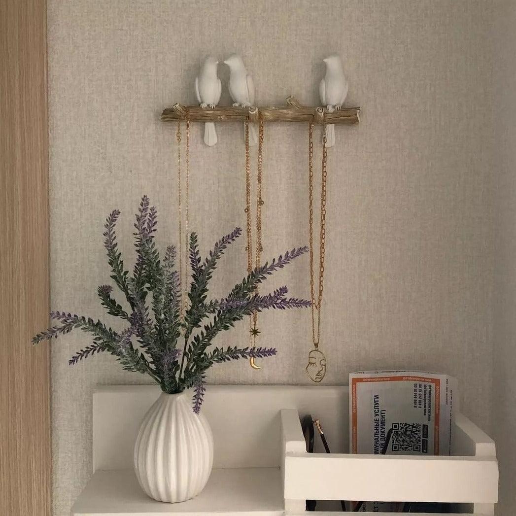 BirdSong – Melodische Vogel Wandhaken | Platzsparend | Dekorative Aufbewahrung | Wanddeko