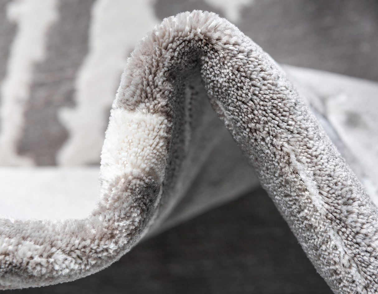 Rautanova Moderner Teppich mit verblasstem Rautenmuster | Weich & Strapazierfähig | Perfekt für Wohnzimmer & Schlafzimmer