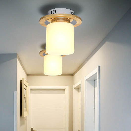 Nordova Deckenleuchte | Minimalistisches Holzdesign | Runde & Eckige Varianten | 1-flammig