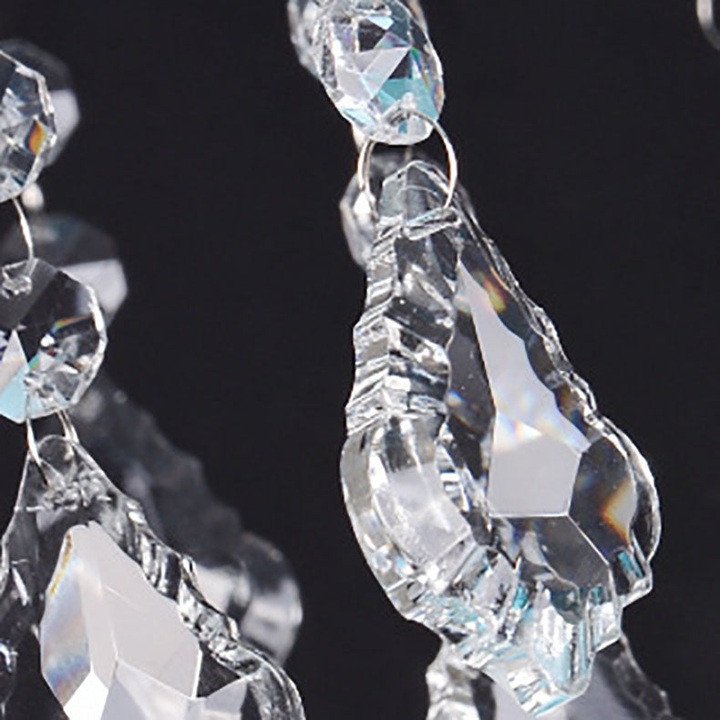 CoastalLume Kristall Kronleuchter | 6/8-Licht Design | Kerzenhalter | Für Wohnzimmer