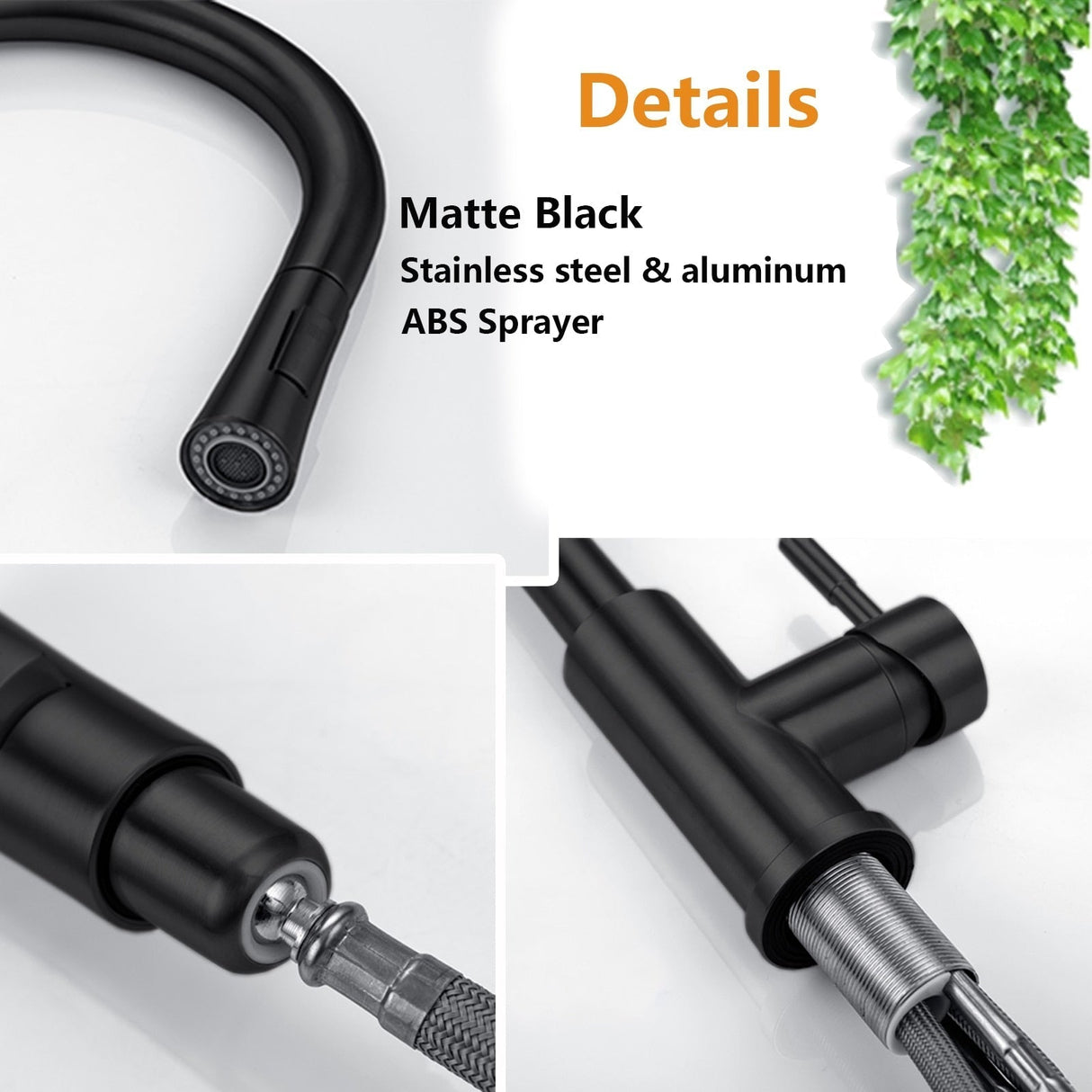 AquaSensor Küchenarmatur | Ausziehfunktion | Sensor-Technologie | Hochdruck | Edelstahl | Modernes Design