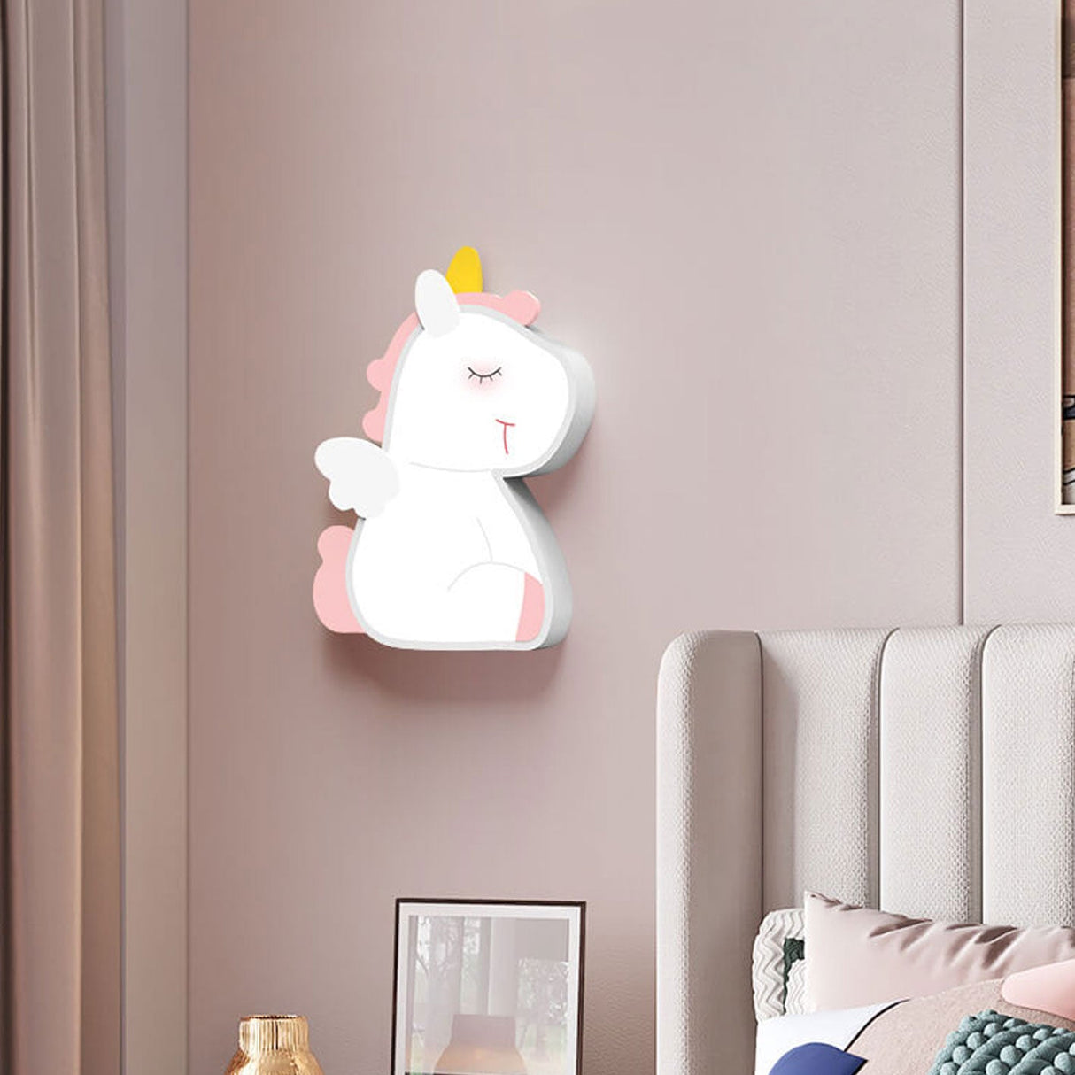 GlowBunny LED Kinder Wandleuchte | Kreatives Design | Einhorn & Hase | Dimmbar & Modern