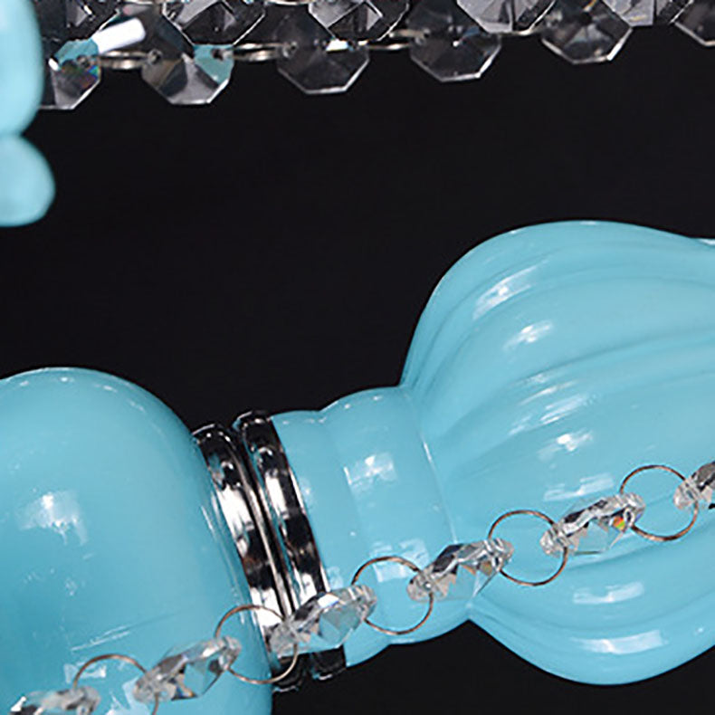 CoastalLume Kristall Kronleuchter | 6/8-Licht Design | Kerzenhalter | Für Wohnzimmer