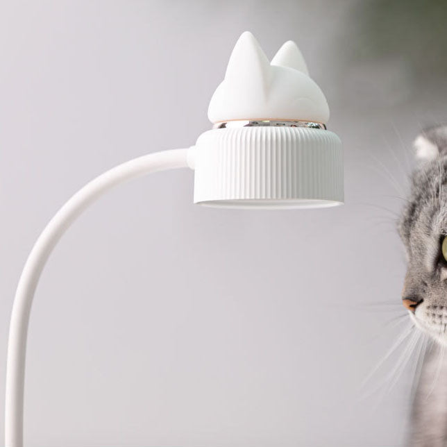 KittyGlow LED Tischlampe | Katzenohr-Design | Augenschonend | Klemmlampe & Normal | Modern & Kreativ
