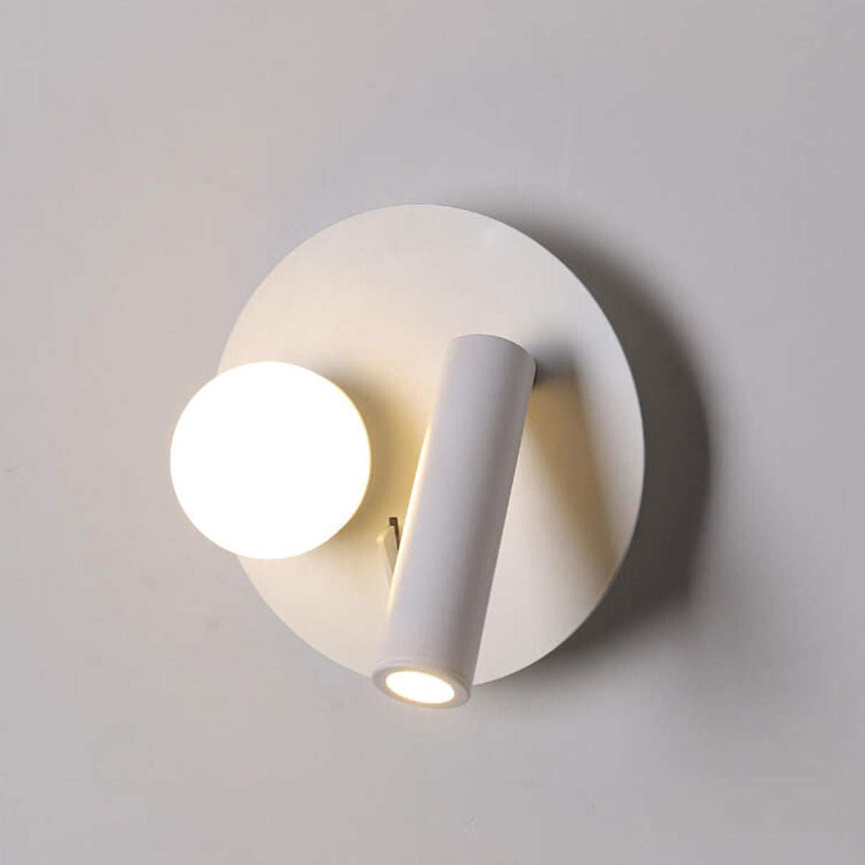 LumoForm Nordic LED Wandleuchte | Rund & Eckig | Minimalistisches Design | Leselampe mit Acryl & Eisen