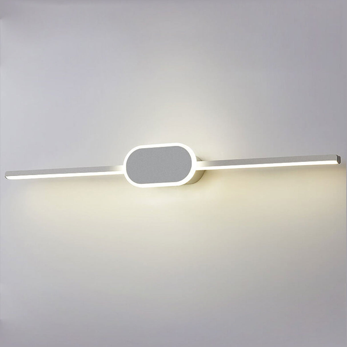 NovaBeam LED Wandleuchte | Minimalistisches Design | Ovaler Sockel | Dimmbar | Badezimmer- & Wohnbeleuchtung