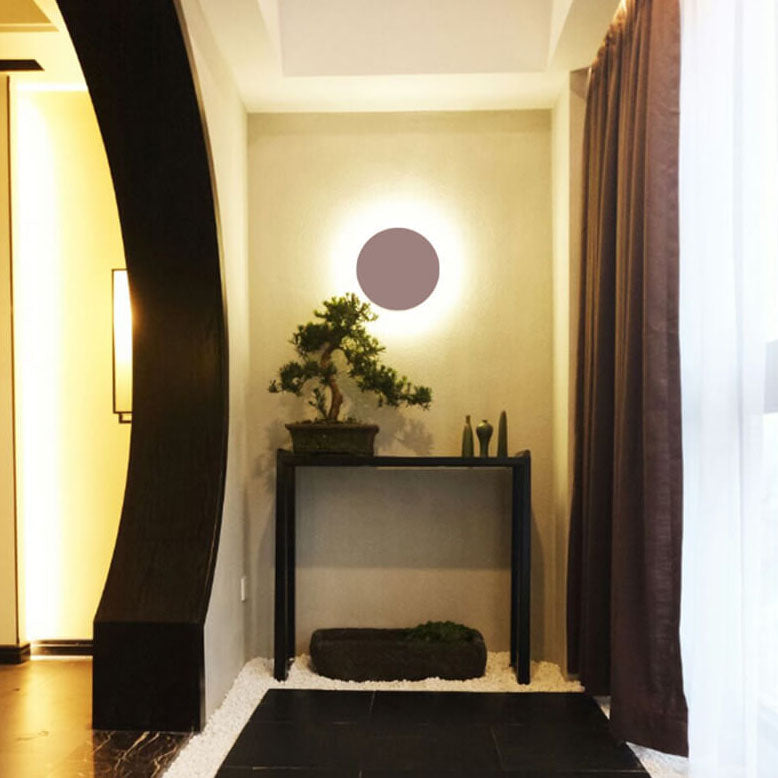 GlowOrb Minimalistische Runde LED Wandleuchte | Farbvielfalt | Dimmbares Licht