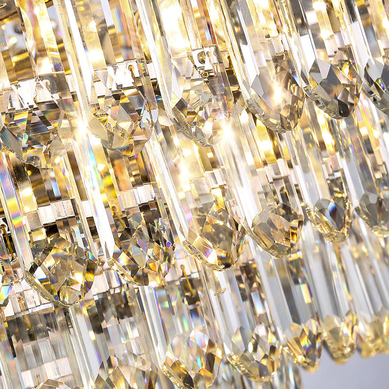 LuxeNova Halbkugel-Kronleuchter | 8/10/11/14/17/24-Licht Design | Zeitlose Eleganz für Ihr Wohnzimmer