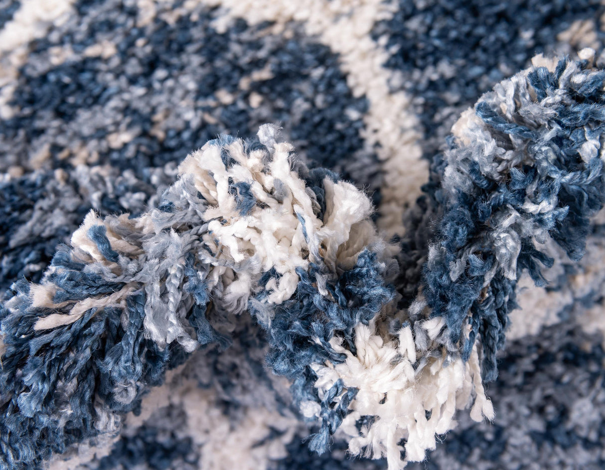 ShaggyLux - Moderner Hochflor Teppich mit Muster | Weich & Kuschelig | Perfekte Wohnraumdeko