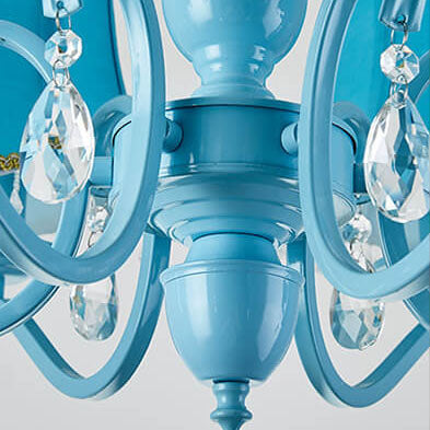 ConeLume Kronleuchter | Kreatives Design mit Stofflampenschirmen | 5/6/8-flammig | Kristall & Eisen