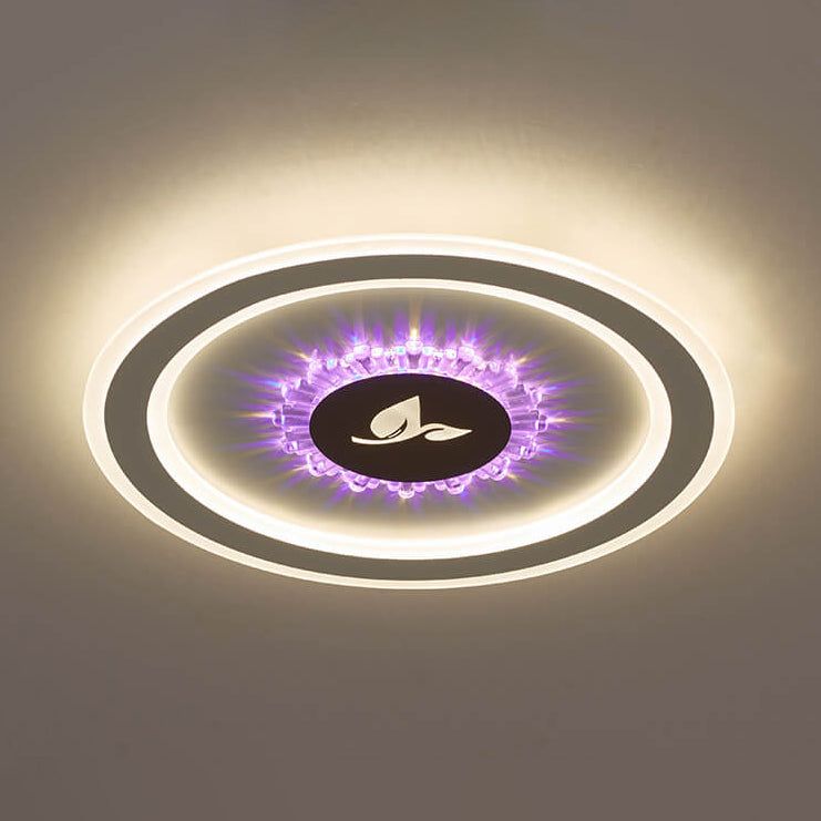 Lumivolt Astra LED Deckenleuchte | Modernes Acryl-Design | Farbwechsel | Dimmbar mit Fernbedienung