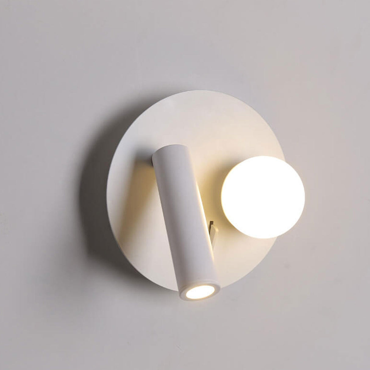 LumoForm Nordic LED Wandleuchte | Rund & Eckig | Minimalistisches Design | Leselampe mit Acryl & Eisen