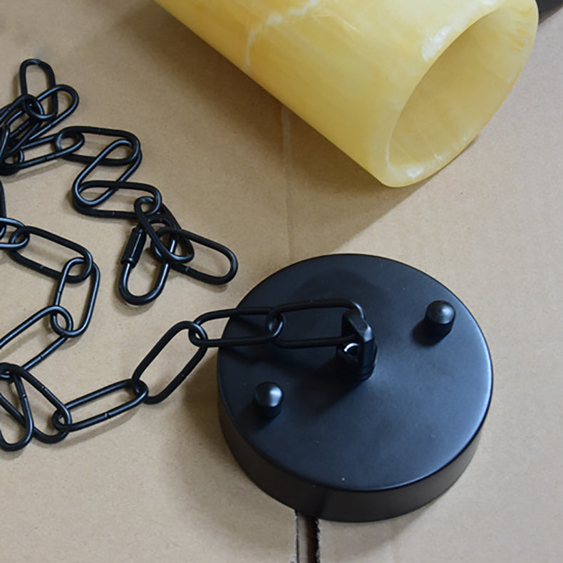 HempCandle Industrielle Pendelleuchte | Vintage Seil-Design | 1-flammige LED-Hängeleuchte | Rustikaler Stil