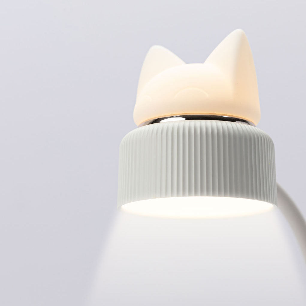 KittyGlow LED Tischlampe | Katzenohr-Design | Augenschonend | Klemmlampe & Normal | Modern & Kreativ