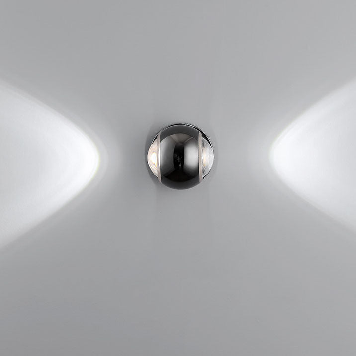 Arcano LED Wandleuchte | Nordic Design | Halbrundes Aluminium | Up-Down Beleuchtung für Schlafzimmer