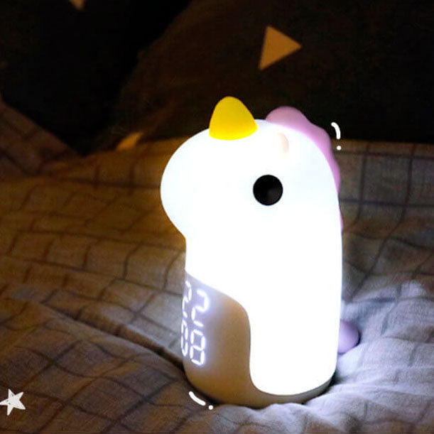 Unilora DreamLight Wecker | Einhorn Design | Timer & LED Nachtlicht | Kinderzimmer-Deko