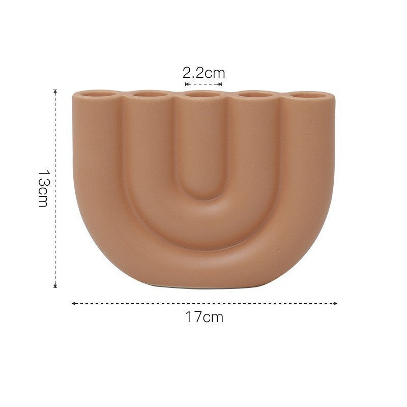 LumiVase Keramik-Kerzenhalter | Moderner weißer Kerzenständer | Deko für Zuhause & festliche Tischdekoration