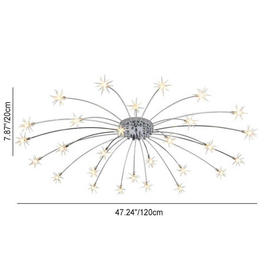 Starvia Kreative Deckenleuchte | Sternen-Design | 12/21/28 Licht | Wohnzimmer-Beleuchtung