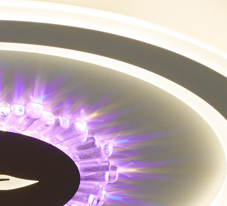 Lumivolt Astra LED Deckenleuchte | Modernes Acryl-Design | Farbwechsel | Dimmbar mit Fernbedienung