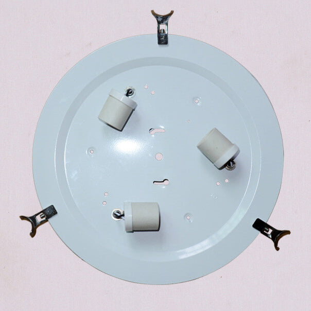 Tiffanique Runde Deckenleuchte | Europäisches Buntglasdesign | 3-Flammig | Verschiedene Muster | Stimmungsvolle Beleuchtung