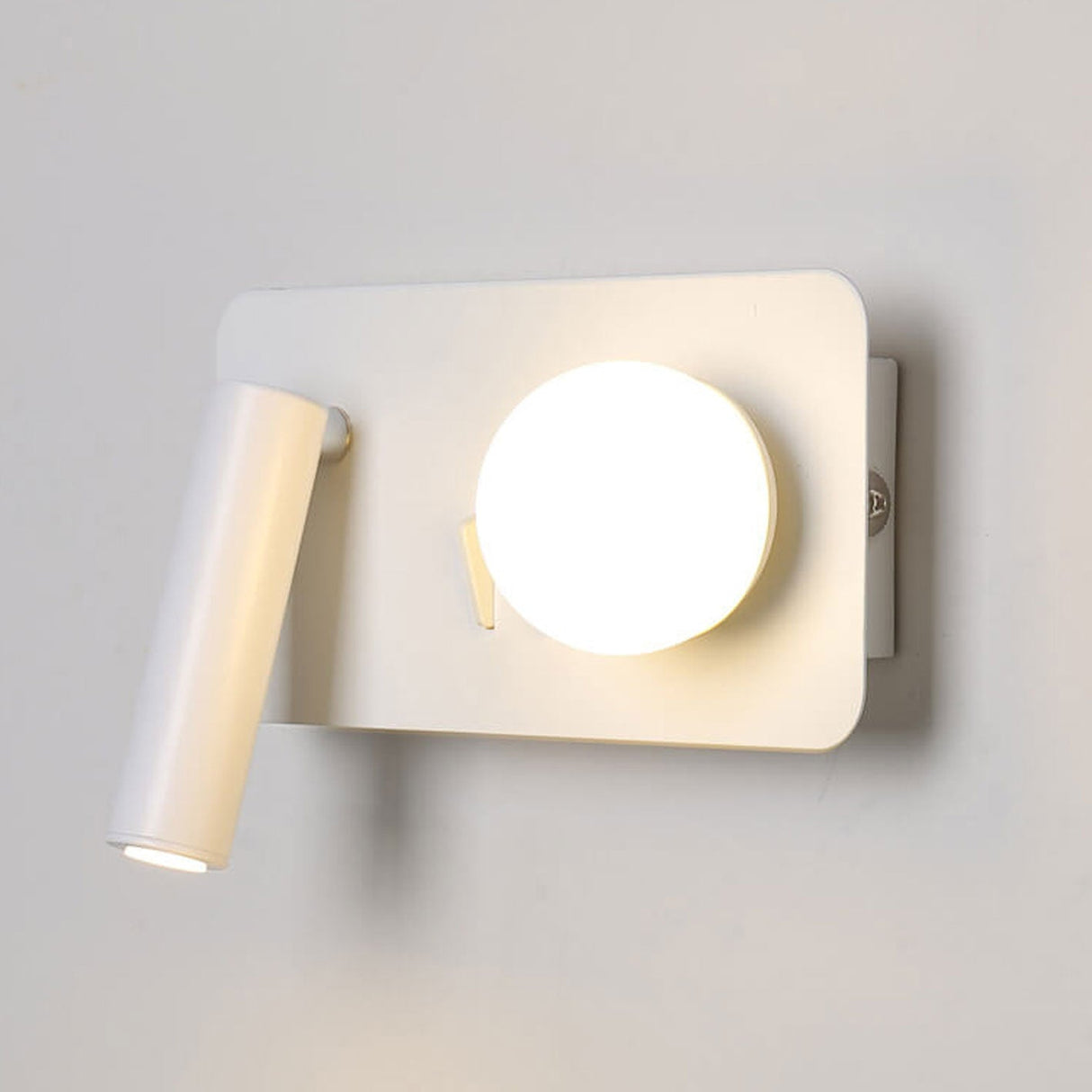 LumoForm Nordic LED Wandleuchte | Rund & Eckig | Minimalistisches Design | Leselampe mit Acryl & Eisen
