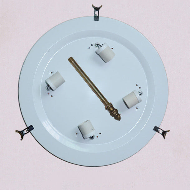 Tiffanique Runde Deckenleuchte | Europäisches Buntglasdesign | 3-Flammig | Verschiedene Muster | Stimmungsvolle Beleuchtung