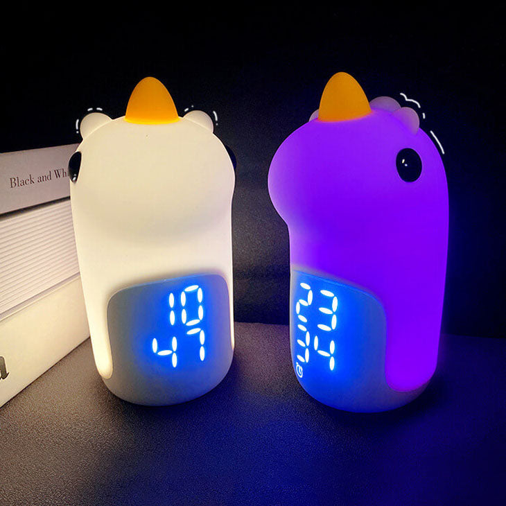 Unilora DreamLight Wecker | Einhorn Design | Timer & LED Nachtlicht | Kinderzimmer-Deko