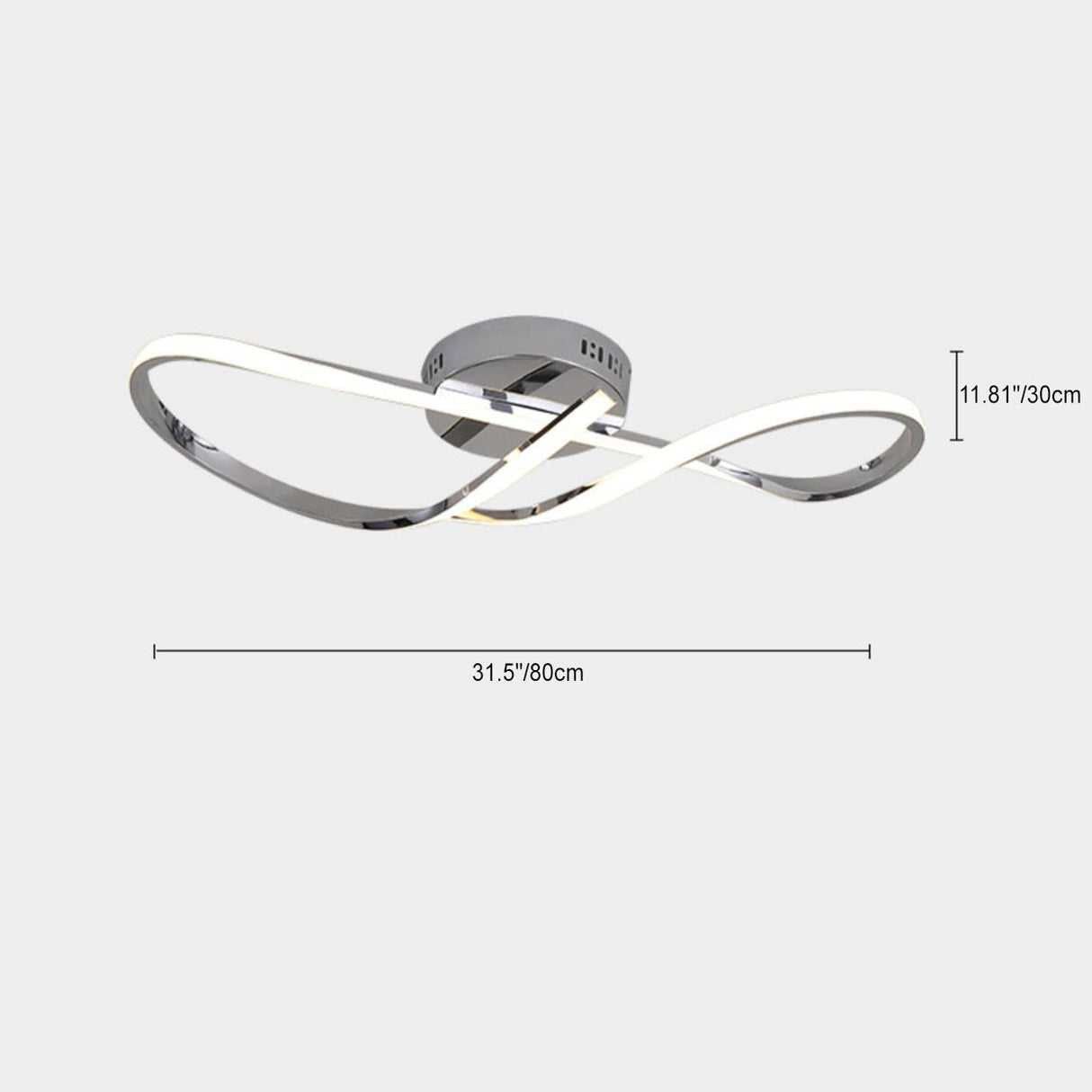 TwistLum LED-Deckenleuchte | Modernes Spiraldesign | Aluminium & Silikon | Schlafzimmerbeleuchtung