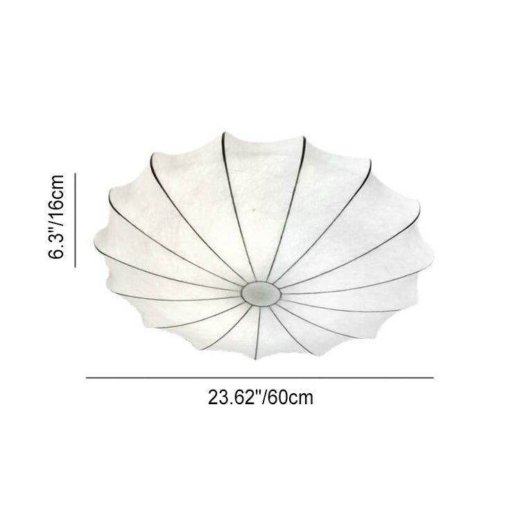 LumoNova Minimalistische Runde Deckenleuchte | Faux-Seide Design | 1/3/5 Licht | Skandinavischer Stil