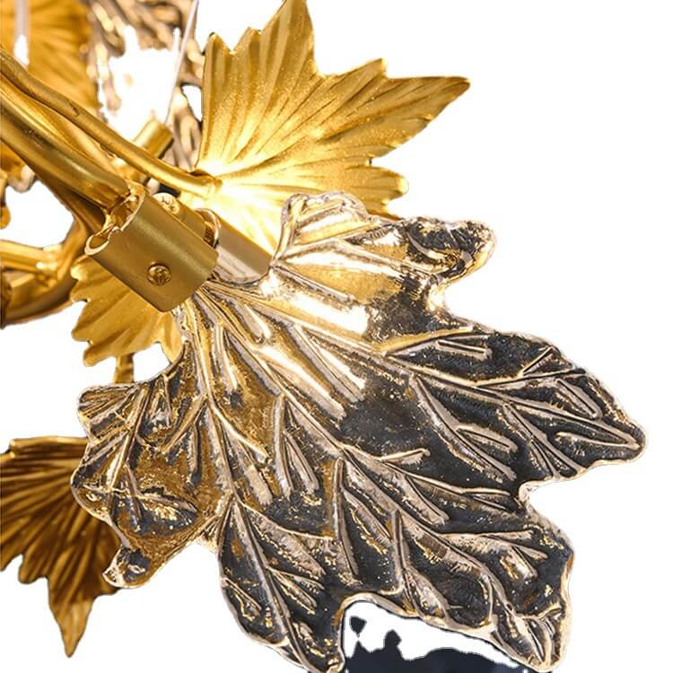 Leaforia Elegance Kronleuchter | Glas & Aluminium Design | 6-flammig | Moderne Beleuchtung