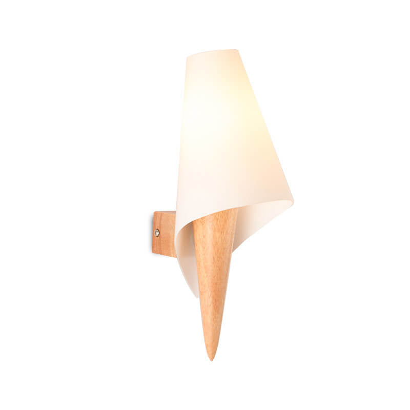 FlareLume Wandleuchte | Nordic Design | Weißer Glasschirm | Minimalistisch & Elegant | 1-Licht Wandlampe